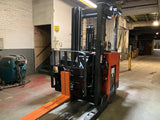 2020 TOYOTA 9BRU23 4500 LB 36 VOLT ELECTRIC DOCK STOCKER FORKLIFT 95/211" 3 STAGE MAST SIDE SHIFTER STOCK # BF9112579-OHB