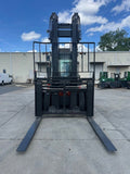 2021 TOYOTA THD2200 22000 LB DIESEL FORKLIFT PNEUMATIC 174/204"2 STAGE MAST SIDE SHIFTING FORK POSITIONER ENCLOSED CAB WITH HEAT AND AC 2462 HOURS STOCK # BF9879579-NCB