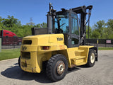 2006 YALE GDP210 21000 LB DIESEL FORKLIFT PNEUMATIC 143/147" 2 STAGE MAST DUAL DRIVE TIRES SIDE SHIFTER ENCLOSED CAB 6500 HOURS STOCK # BF9393130-RIL - United Lift LLC