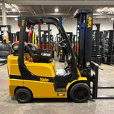 2021 YALE GLC060VX 6000 LB LP GAS FORKLIFT CUSHION 92/200" 3 STAGE MAST SIDE SHIFTER 3312 HOURS STOCK # BF9125149-MMOH