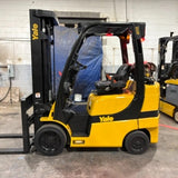 2021 YALE GLC060VX 6000 LB LP GAS FORKLIFT CUSHION 92/200" 3 STAGE MAST SIDE SHIFTER 3312 HOURS STOCK # BF9125149-MMOH