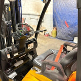 2021 YALE GLC060VX 6000 LB LP GAS FORKLIFT CUSHION 92/200" 3 STAGE MAST SIDE SHIFTER 3312 HOURS STOCK # BF9125149-MMOH