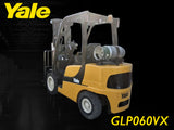 2017 YALE GLP060VX 6000 LB LP GAS FORKLIFT PNEUMATIC 91/187 3 STAGE MAST SIDE SHIFTER 1597 HOURS STOCK # BF9127519-ILE - United Lift LLC