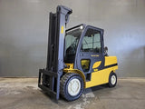 2023 YALE GLP120VX 12000 LB LP GAS FORKLIFT PNEUMATIC 109/221" 3 STAGE FULL FREE LIFT MAST SIDE SHIFTING FORK POSITIONER ENCLOSED CAB 1214 HOURS STOCK # BF9325799-ILE