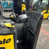 2022 YALE NR045EC 4500 LB ELECTRIC NARROW AISLE REACH FORKLIFT 95/210 3 STAGE MAST SIDE SHIFTER 743 HOURS STOCK # BF9154739-OHMM