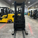 2022 YALE NR045EC 4500 LB ELECTRIC NARROW AISLE REACH FORKLIFT 95/210 3 STAGE MAST SIDE SHIFTER 743 HOURS STOCK # BF9154739-OHMM