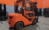 2021 VIPER FD30 6000 LB DIESEL FORKLIFT PNEUMATIC 88/189" 3 STAGE MAST SIDE SHIFTER ENCLOSED HEATED CAB STOCK # BF9286319-ILIL - United Lift Equipment LLC