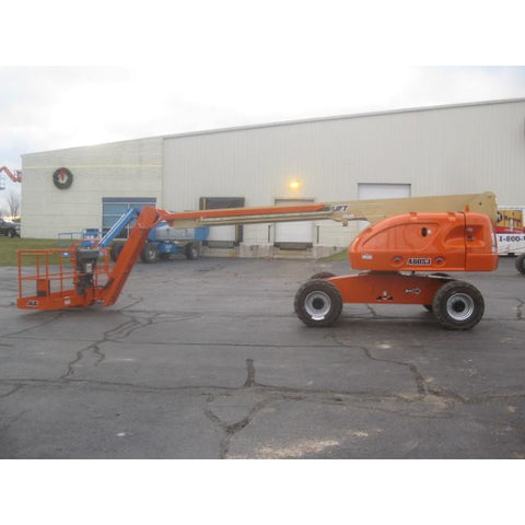 2007 JLG 460SJ TELESCOPIC BOOM LIFT AERIAL LIFT WITH JIB ARM 46' REACH DIESEL 4WD STOCK # BF9282109-369-WI - United Lift Equipment LLC