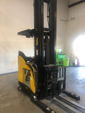 2019 YALE NDR035EB 3500 LB DEEP REACH 48" ELECTRIC FORKLIFT 138/320 3 STAGE MAST SIDE SHIFTER STOCK # BF9265149-ZLSC - United Lift Equipment LLC