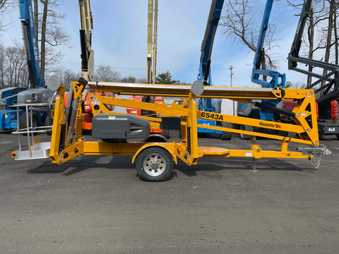 2023 BIL-JAX 6543A TOWABLE ARTICULATING BOOM LIFT 65' REACH ELECTRIC CUSHION TIRES BRAND NEW STOCK # BF9778519-NLPA - United Lift Equipment LLC