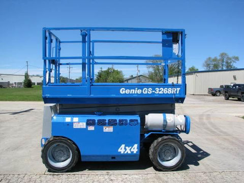 2006 GENIE GS3268RT SCISSOR LIFT 32' REACH DUAL FUEL ROUGH TERRAIN 4WD 2764 HOURS STOCK # BF9106549-WIBIL - United Lift Used & New Forklift Telehandler Scissor Lift Boomlift