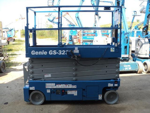 2013 GENIE GS3232 SCISSOR LIFT 32' REACH ELECTRIC SMOOTH CUSHION TIRES 264 HOURS STOCK # BF9106559-WIB - United Lift Used & New Forklift Telehandler Scissor Lift Boomlift