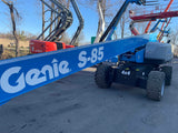 2019 GENIE S85XC TELESCOPIC STRAIGHT BOOM LIFT AERIAL LIFT WITH JIB ARM 85' REACH DIESEL 4WD 1640 HOURS STOCK # BF91198739-NLPA - United Lift Equipment LLC