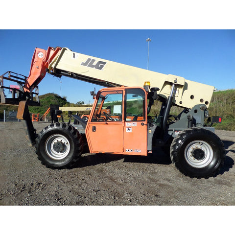 2010 JLG G10-55A 10000 LB DIESEL ENCLOSED CAB TELESCOPIC FORKLIFT TELEHANDLER PNEUMATIC 4WD 7823 HOURS STOCK # BF9561789-699-VAOH - United Lift Used & New Forklift Telehandler Scissor Lift Boomlift