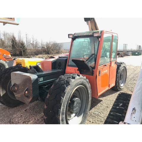 2012 JLG G9-43A 9000 LB DIESEL TELESCOPIC FORKLIFT TELEHANDLER PNEUMATIC 4WD ENCLOSED CAB 4900 HOURS STOCK # BF9558529-699-WIB - United Lift Used & New Forklift Telehandler Scissor Lift Boomlift