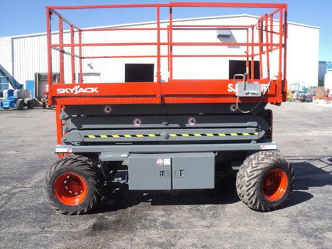 2007 SKYJACK SJ7127RT SCISSOR LIFT 27' REACH DUAL FUEL ROUGH TERRAIN TIRES 3276 HOURS STOCK # BF9102539-WIB - United Lift Used & New Forklift Telehandler Scissor Lift Boomlift