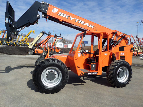 2019 SKYTRAK 8042 8000 LB DIESEL TELESCOPIC FORKLIFT TELEHANDLER PNEUMATIC 4WD BRAND NEW STOCK # BF91045989-129-VAOH - United Lift Used & New Forklift Telehandler Scissor Lift Boomlift